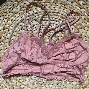 Lace Aerie layered bralette